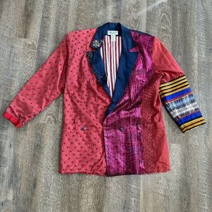 Vintage Bonnie Boerer Unlimited Womens Jacket Detailed, Rare 1980s Sz M Custom